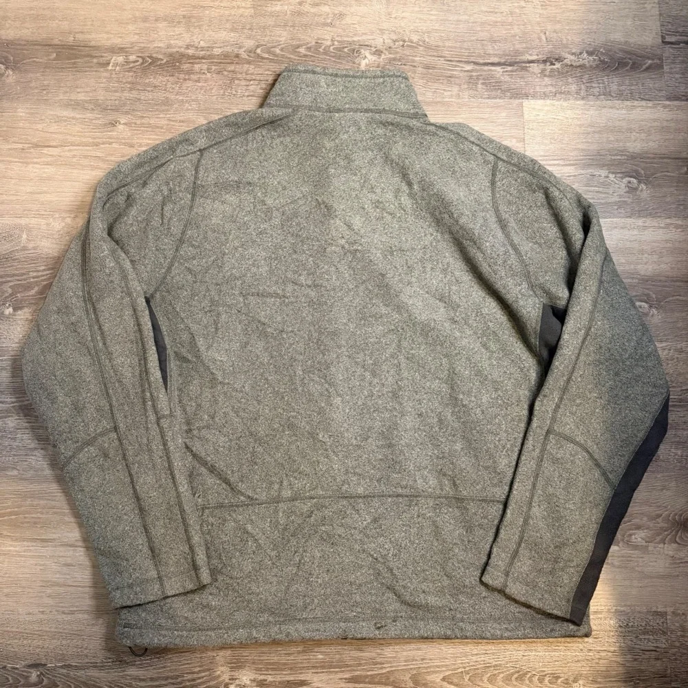 The North Face Gordon Lyons Full Zip Fleece Jacket Mens XL Heather Grey Sweater